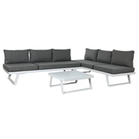 Gartenmöbel Home ESPRIT Grau 130 x 68 x 65 cm 190 x 70 x 65 cm 198 x 68 x 65 cm
