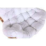 Schaukelstuhl Home ESPRIT Weiß Braun Stahl 108 x 108 x 80 cm