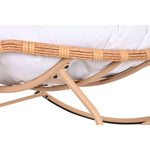 Schaukelstuhl Home ESPRIT Weiß Braun Stahl 108 x 108 x 80 cm