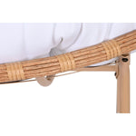 Schaukelstuhl Home ESPRIT Weiß Braun Stahl 108 x 108 x 80 cm