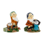 Gartenzwerge Home ESPRIT Bunt 11,5 x 11 x 15,2 cm (2 Stück)