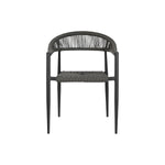 Havestol Home ESPRIT Schwarz Dunkelgrau Aluminium Rattan 56 x 60 x 78 cm