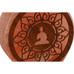 Tischlampe Home ESPRIT Braun Rosa Salz Mango-Holz 15 W 220 V 16 x 7 x 18 cm