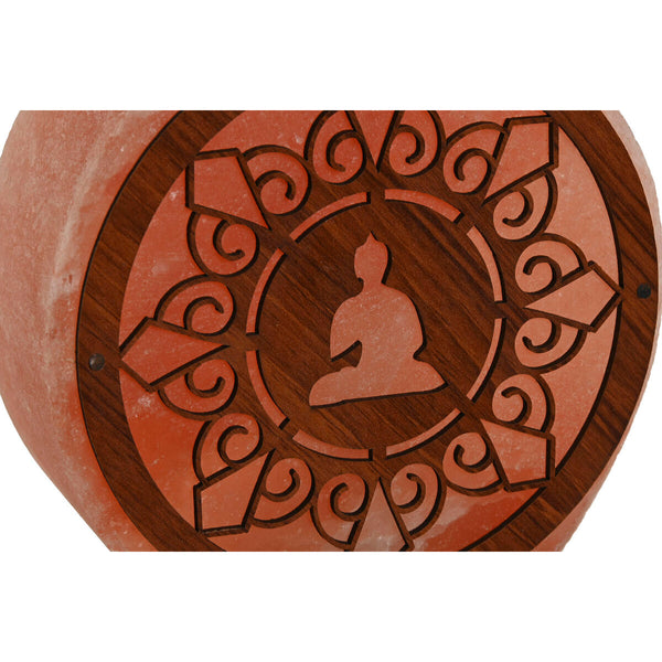 Tischlampe Home ESPRIT Braun Rosa Salz Mango-Holz 15 W 220 V 16 x 7 x 18 cm