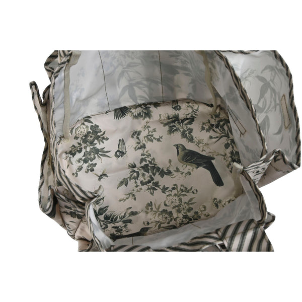 Werkzeughalter Home ESPRIT Garten Korb grün Beige 47 x 18 x 27 cm