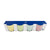 Satz von Kaffeetassen Home ESPRIT Gelb Blau grün Rosa Porzellan 90 ml 4 Stücke