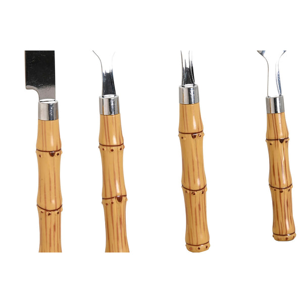 Besteck Home ESPRIT Silberfarben natürlich Edelstahl ABS 3 x 2 x 16 cm 24 Stücke