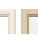 Ankleidespiegel Home ESPRIT Weiß Braun Beige Grau Kristall polystyrol 35,5 x 40 x 156 cm (4 Stück)