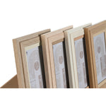 Fotorahmen Home ESPRIT Bunt Kristall Holz MDF Skandinavisch 13 x 2,8 x 18 cm (4 Stück)