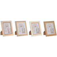 Fotorahmen Home ESPRIT Bunt Aluminium Kristall Holz MDF Scandi 16 x 2,8 x 21 cm (4 Stück)