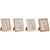 Fotorahmen Home ESPRIT Bunt Aluminium Kristall Holz MDF Scandi 16 x 2,8 x 21 cm (4 Stück)