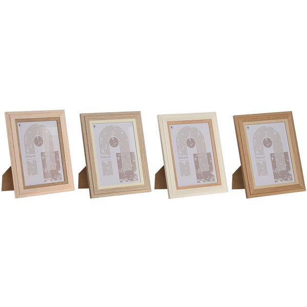 Fotorahmen Home ESPRIT Kristall Holz MDF 18 x 2,8 x 23 cm (4 Stück)