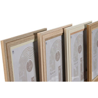 Fotorahmen Home ESPRIT Kristall Holz MDF Skandinavisch 23 x 2,8 x 28 cm (4 Stück)