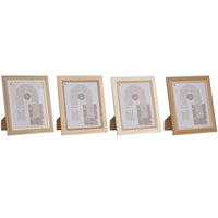Fotorahmen Home ESPRIT Kristall Holz MDF Skandinavisch 23 x 2,8 x 28 cm (4 Stück)