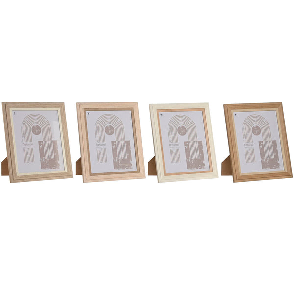 Fotorahmen Home ESPRIT Kristall Holz MDF Skandinavisch 23 x 2,8 x 28 cm (4 Stück)