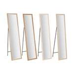 Ankleidespiegel Home ESPRIT Weiß Braun Beige Grau 35,5 x 40 x 155 cm (4 Stück)
