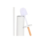 Toilettenpapierrollenhalterung Home ESPRIT Weiß natürlich Metall Bambus 22 x 16 x 68 cm