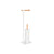 Toilettenpapierrollenhalterung Home ESPRIT Weiß natürlich Metall Bambus 22 x 16 x 68 cm