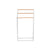 Handtuchständer Home ESPRIT Weiß natürlich Metall Bambus 45 x 22 x 85 cm