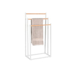 Handtuchständer Home ESPRIT Weiß natürlich Metall Bambus 45 x 22 x 85 cm