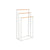 Handtuchständer Home ESPRIT Weiß natürlich Metall Bambus 45 x 22 x 85 cm