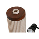 Seifenspender Home ESPRIT Braun Schwarz Beige Harz Akazienholz 10 x 8 x 17,5 cm