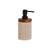 Seifenspender Home ESPRIT Braun Schwarz Beige Harz Akazienholz 10 x 8 x 17,5 cm