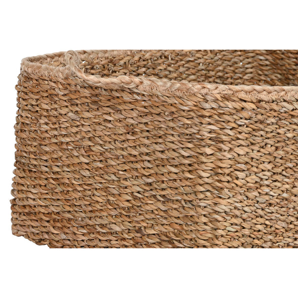 Korb-Set Home ESPRIT natürlich Naturfaser Boho 50 x 40 x 30 cm 3 Stücke