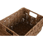 Korb-Set Home ESPRIT natürlich Metall Naturfaser 36 x 28 x 21 cm 2 Stücke