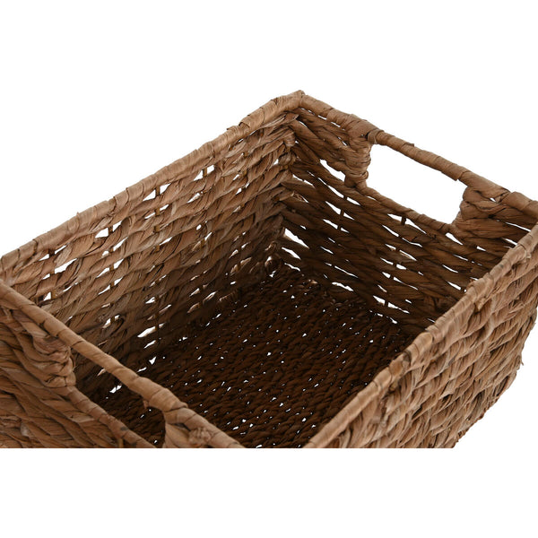 Korb-Set Home ESPRIT natürlich Metall Naturfaser 36 x 28 x 21 cm 2 Stücke