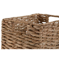 Korb-Set Home ESPRIT natürlich Metall Naturfaser 36 x 28 x 21 cm 2 Stücke