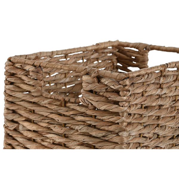 Korb-Set Home ESPRIT natürlich Metall Naturfaser 36 x 28 x 21 cm 2 Stücke