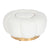 Fußstütze Home ESPRIT Weiß Polyester Metall 65 x 65 x 35 cm