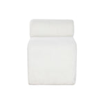 Hocker Home ESPRIT Weiß Polyester Holz MDF 48 x 69 x 63 cm