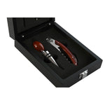 Weinzubehör-Set Home ESPRIT Schwarz Holz MDF 12 x 17 x 6 cm