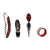 Weinzubehör-Set Home ESPRIT Schwarz Holz MDF 12 x 17 x 6 cm