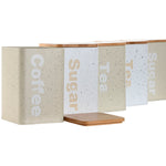 Gefäß Home ESPRIT Beige Grau (2 Stück) (6 Stück)