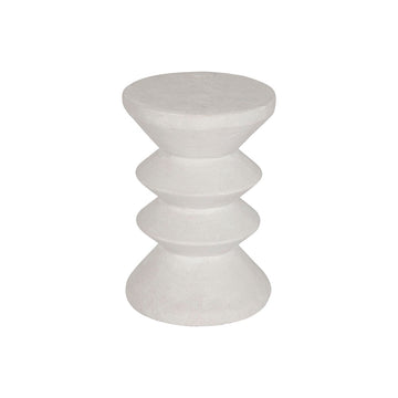 kleines Beistelltischchen Home ESPRIT Weiß Harz 31 x 31 x 45 cm