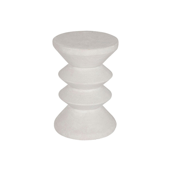 kleines Beistelltischchen Home ESPRIT Weiß Harz 31 x 31 x 45 cm