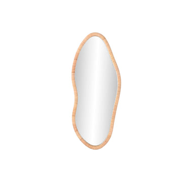 Wandspiegel Home ESPRIT natürlich Kristall Rattan Scandi 53 x 4 x 125 cm