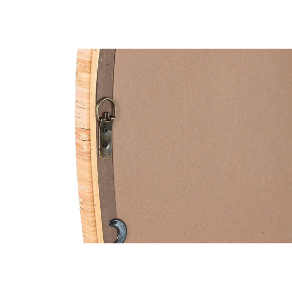 Wandspiegel Home ESPRIT natürlich Kristall Rattan Scandi 52,5 x 4 x 150 cm