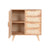 Anrichte Home ESPRIT natürlich Metall Rattan Kautschukholz 73,5 x 35 x 78 cm