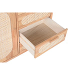 Anrichte Home ESPRIT natürlich Metall Rattan Kautschukholz 73,5 x 35 x 78 cm