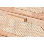 Schubladenschrank Home ESPRIT natürlich Metall Kautschukholz 40 x 30 x 78 cm