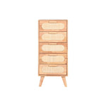 Schubladenschrank Home ESPRIT natürlich Metall Kautschukholz 40 x 30 x 78 cm