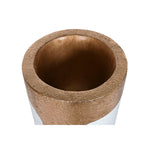 Blumentopf Home ESPRIT Weiß Gold Faser Moderne 40 x 40 x 105 cm