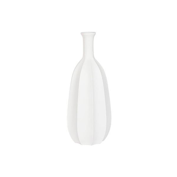 Vase Home ESPRIT Weiß Fiberglas 30 x 30 x 80 cm