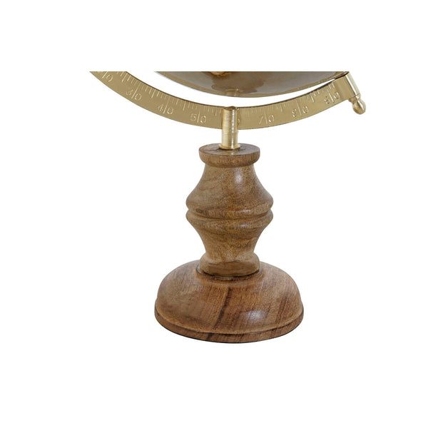 Terraqueo-Globus Home ESPRIT Braun PVC Mango-Holz 27 x 25 x 43 cm