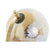 Terraqueo-Globus Home ESPRIT Weiß Braun PVC Mango-Holz 24 x 8 x 19 cm