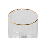 Gläserset Home ESPRIT Durchsichtig Gold Kristall 320 ml (6 Stück)